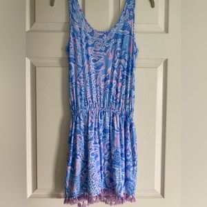 Lilly Pulitzer Jarrett Romper “Boca Blue” XXS